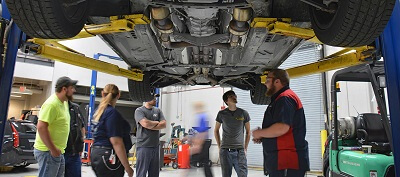 Trade schools - car repair class example