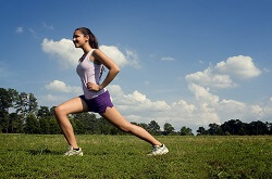 Exercising outside helps to keep you healthy