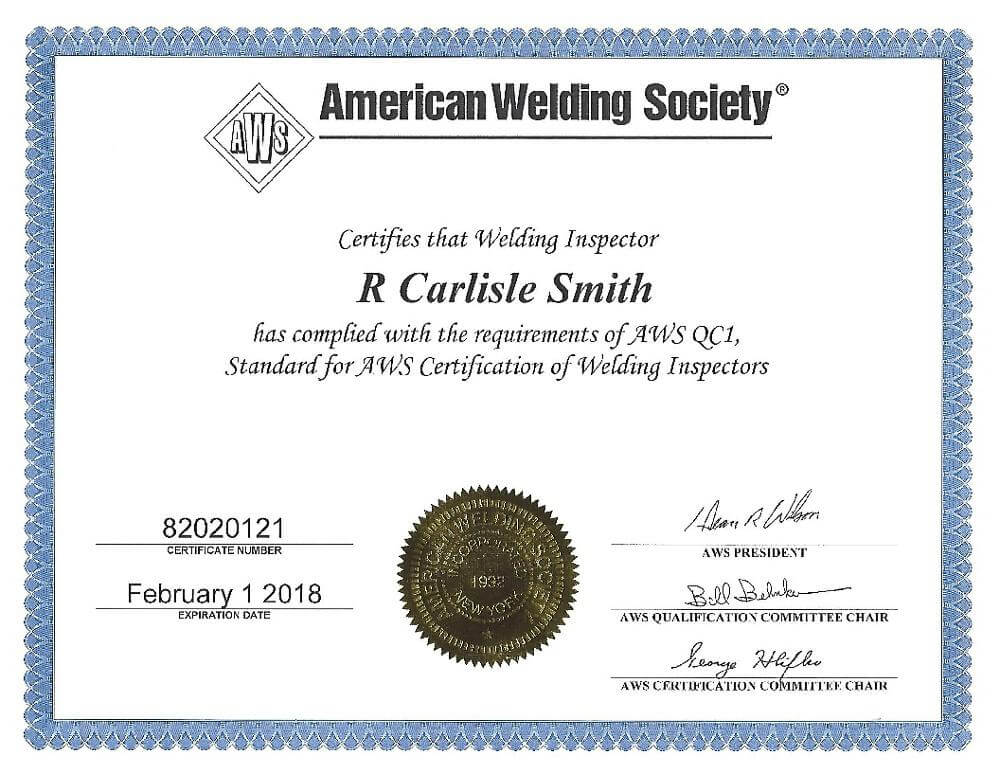 Welding Certification