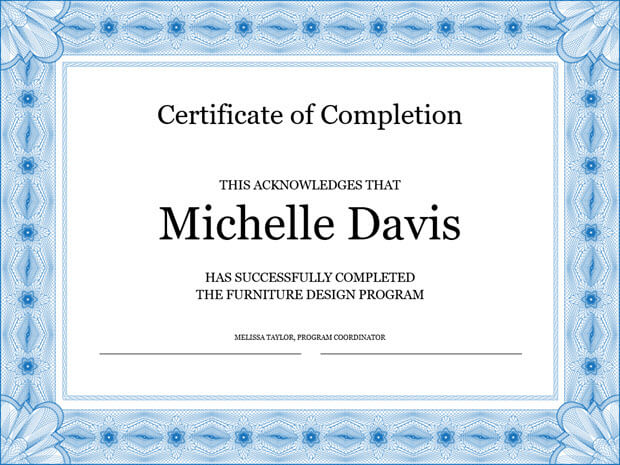 Furniture Design Certificate