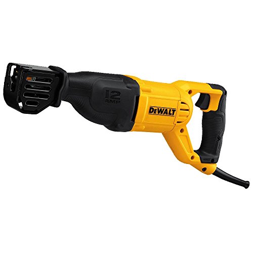 Reciprocating Saw with a Grout Grabber Blade (DEWALT DWE305)