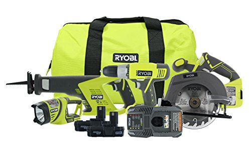 Ryobi P883 18V ONE+ Lithium Ion Contractor’s Kit