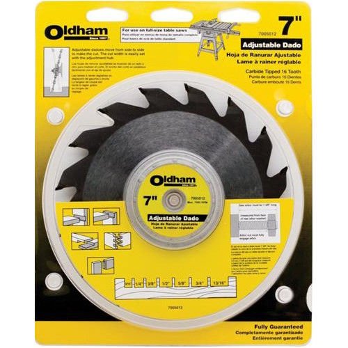 Oldham Adjustable Dado Blade Set