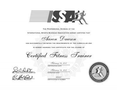 athletic trainer certificate