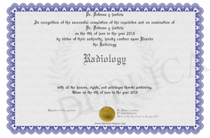 x ray technician certificate example