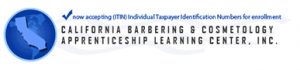 California Barbering & Cosmetology logo