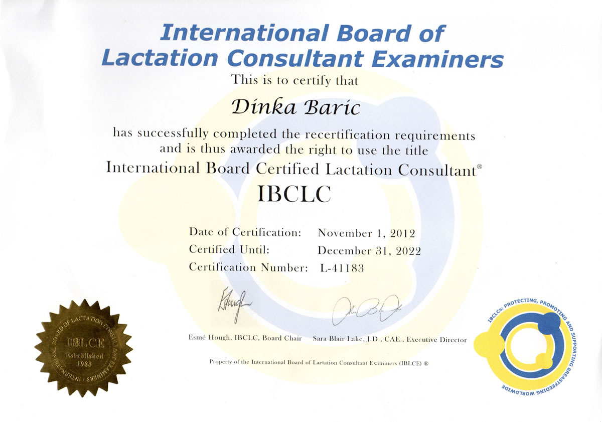 Lactation Consultant Certification