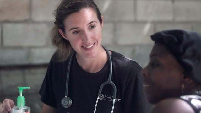 medical assistant works with the community
