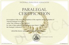 paralegal certificate