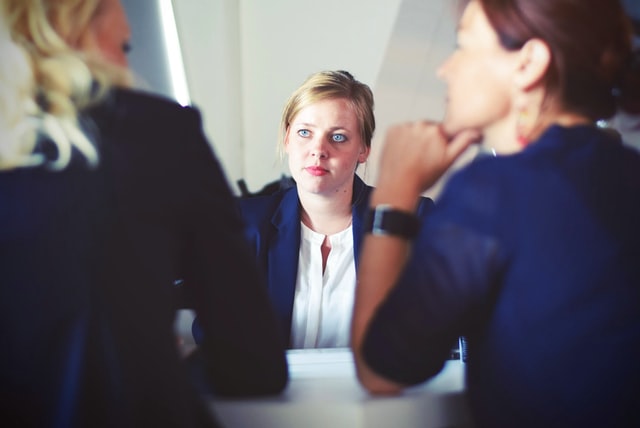 paralegal during job interview