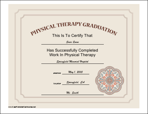 physical therapist certification